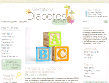 Tablet Screenshot of gestationaldiabetesrecipes.com